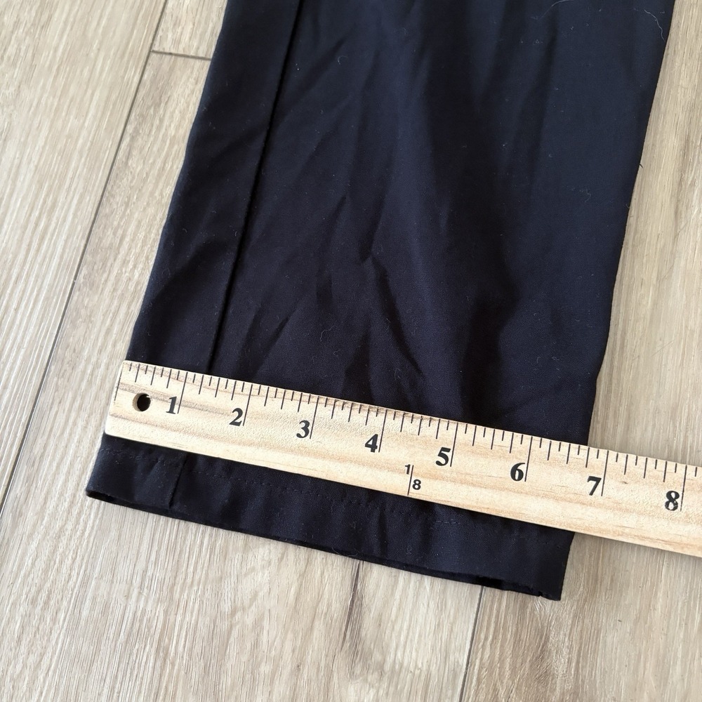 Christian Dior Atelier Black Dress Pants Flat Front Rue De Marignan Paris 31 - Picture 2 of 7